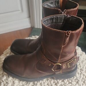Leather Motorcycle Boots
